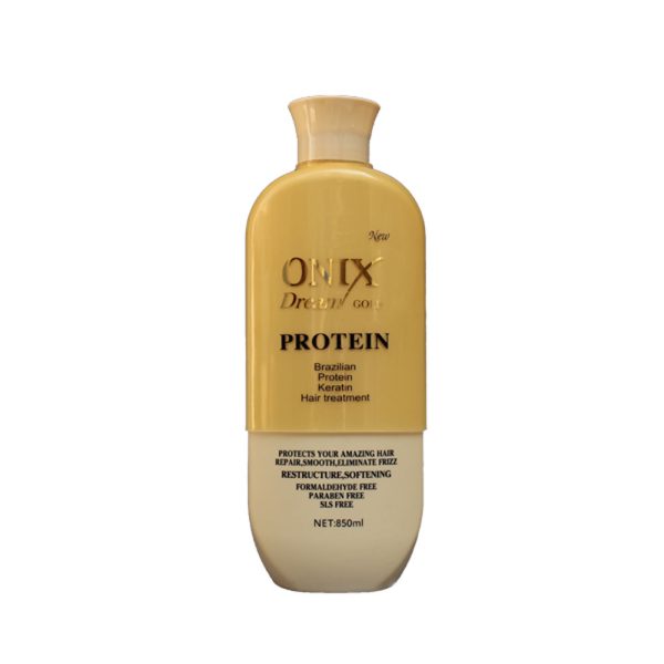 پروتئین اونیکس دریم گلد onix dream gold ، حجم ۸۵۰ میل، درمان خشکی مو
