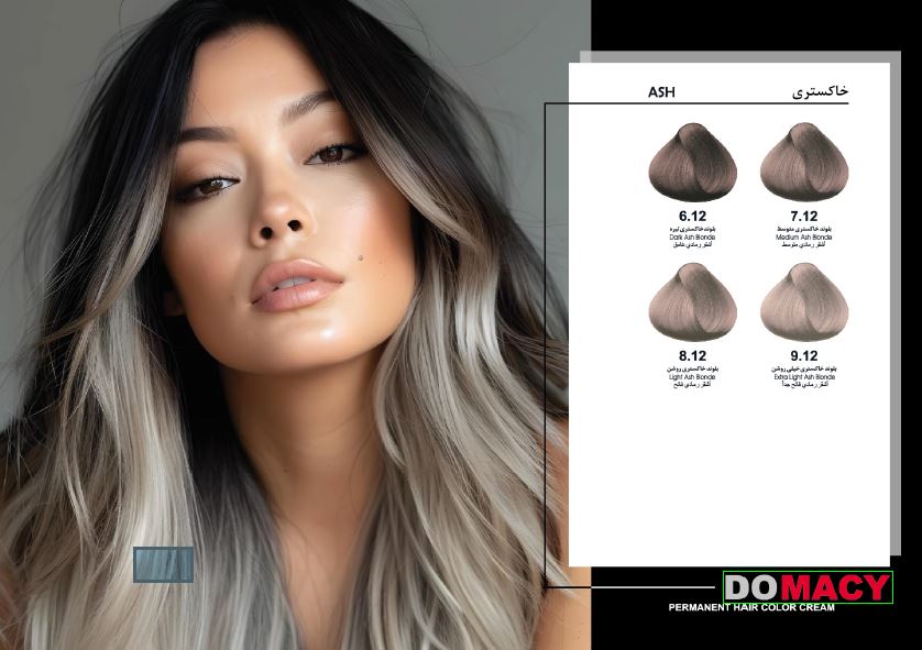 رنگ مو سری خاکستری دوماسی