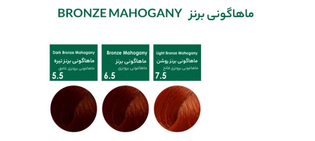 رنگ مو سری ماهاگونی برنز