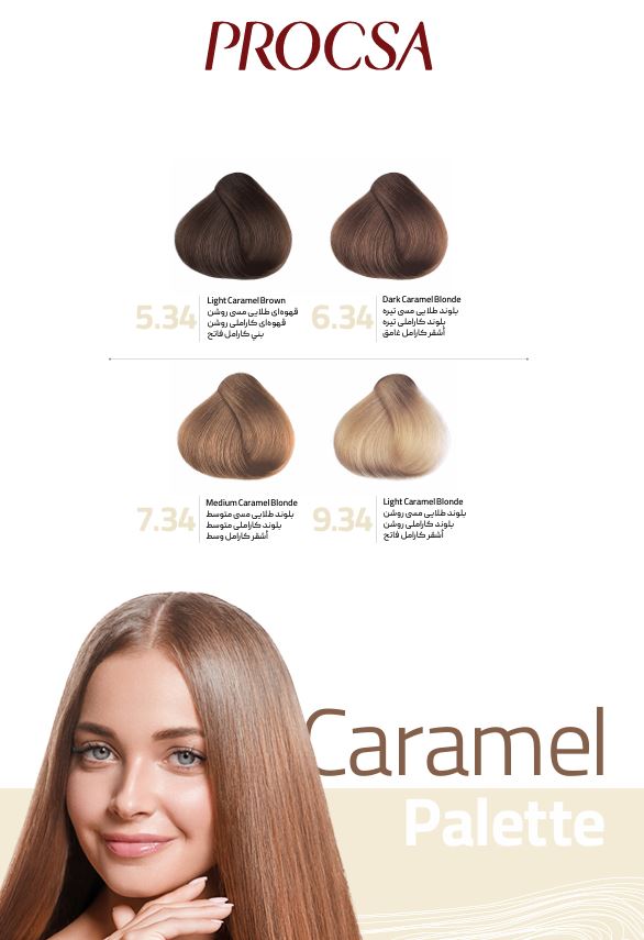 کاتالوگ رنگ کاراملی پروکسا