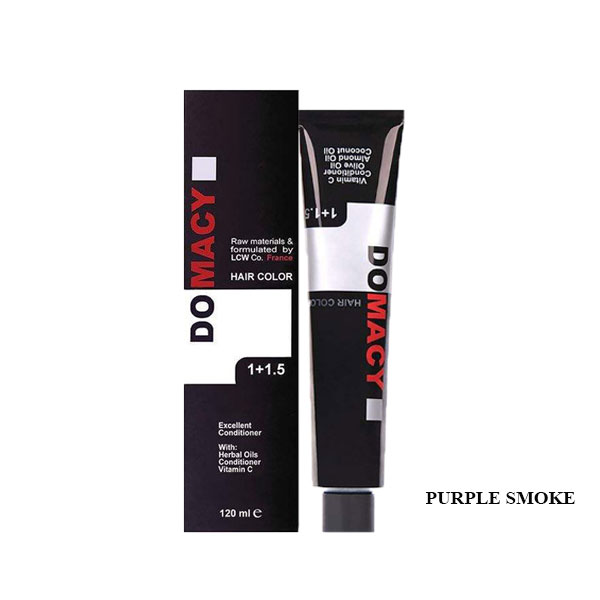domacy-color-purple-smoke رنگ مو دوپی بنفش دوماسی