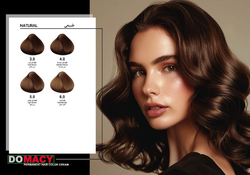 رنگ مو سری طبیعی دوماسی