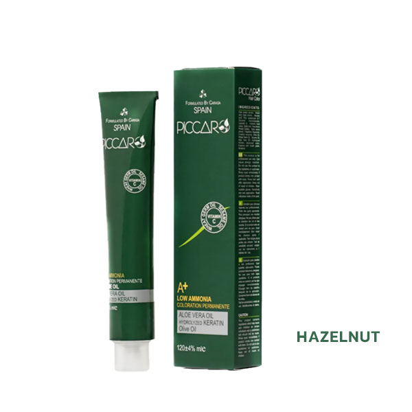 piccaro-hazelnut رنگ مو سری فندقی پیکارو